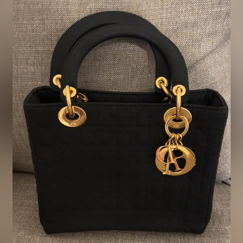 Dior Black and Red Clutch with Luxurious Interior